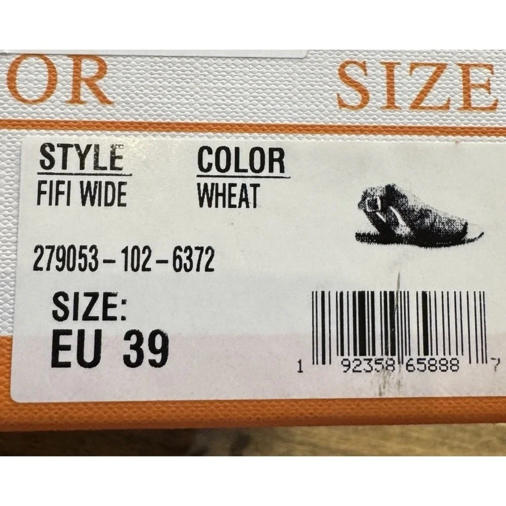 Miz Mooz Fifi Women's Sandals US Size 39 US 8.5 W Brown Wheat Leather!